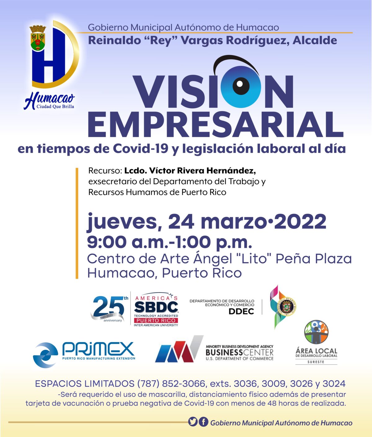 Visión Empresarial en tiempos de Covid-19 y legislación laboral al día – jueves 24 de marzo de 2022