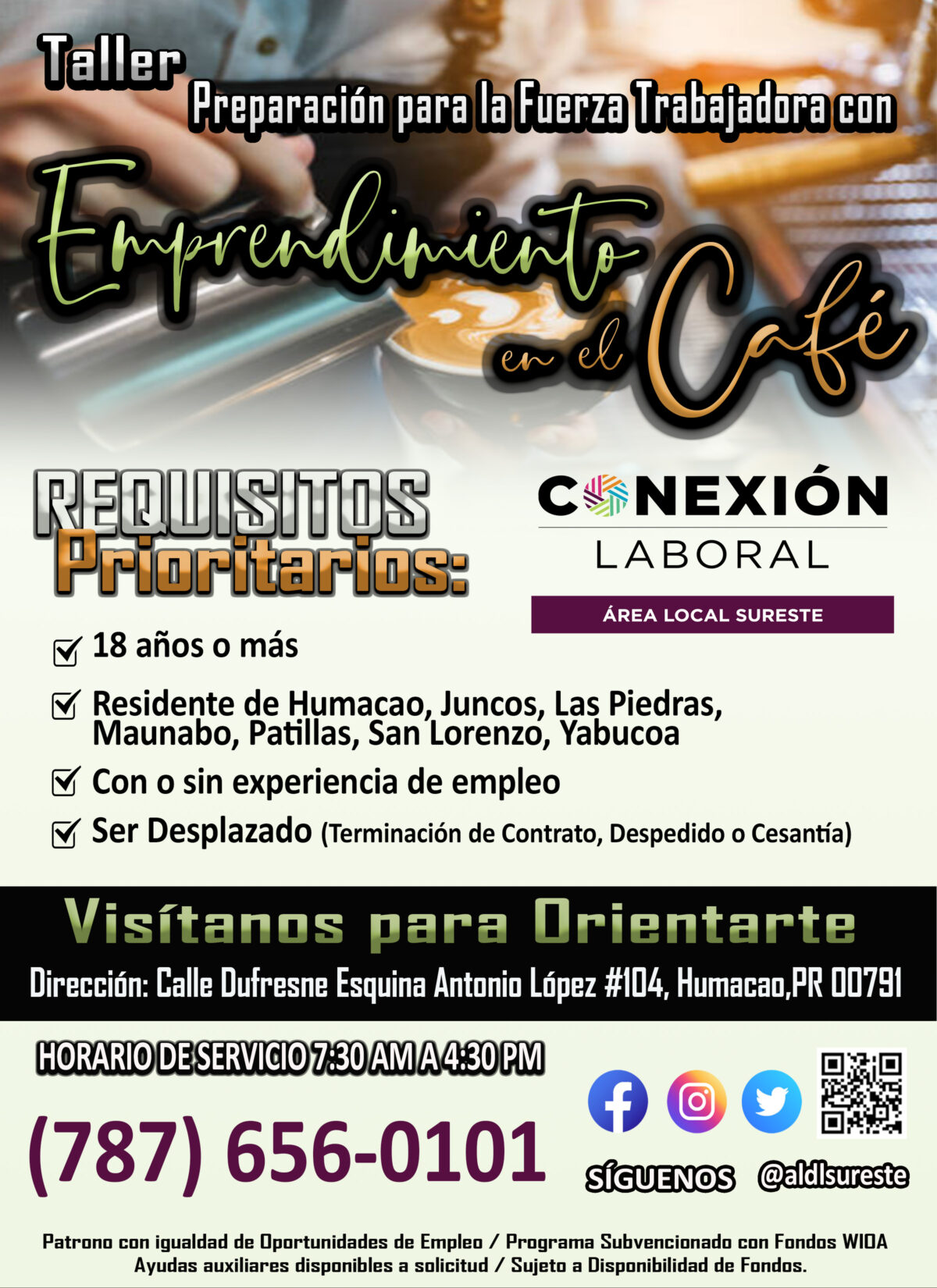 Taller Preparación para la Fuerza Trabajadora con Emprendimiento en el Café